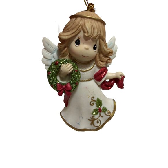 Assorted Christmas Tree Ornaments Holiday Decor Santa Wreath Swan Angel Snowman - Picture 5 of 10